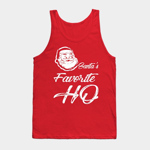 Santa's Favorite ho Tank Top by variantees